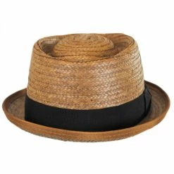 New York Hat Company Be Bop Coconut Straw Pork Pie Hat