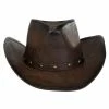 Kenny K Faux Leather Western Hat -Brixton Hats Shop 150820