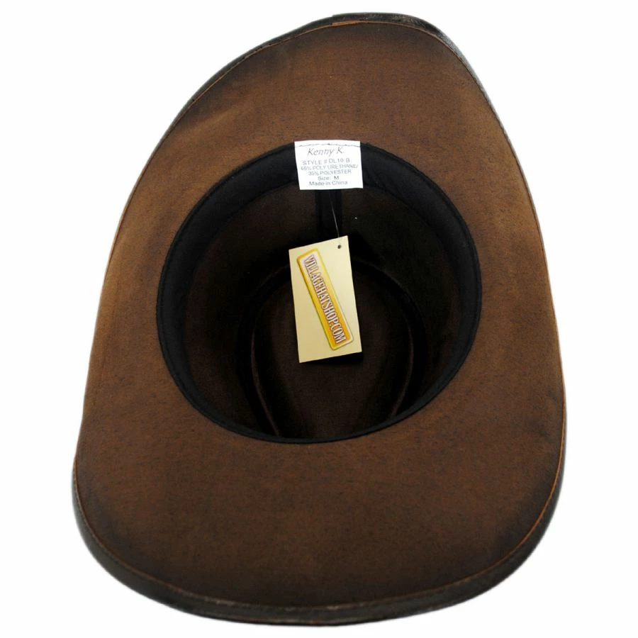 Kenny K Faux Leather Western Hat 5 Kenny K Faux Leather Western Hat - Image 3