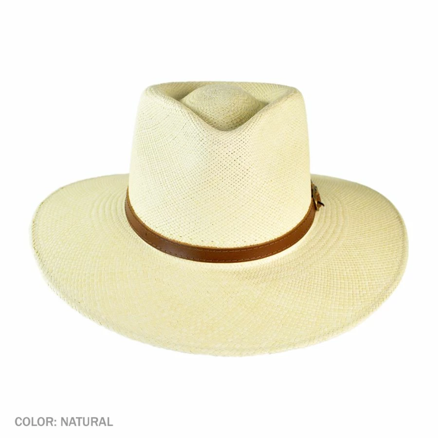 BIGALLI Australian Excursion Grade 3 Panama Straw Fedora Hat 3 BIGALLI Australian Excursion Grade 3 Panama Straw Fedora Hat