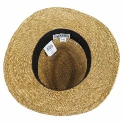 Stetson Childress Vent Seagrass Straw Safari Fedora Hat -Brixton Hats Shop 194621