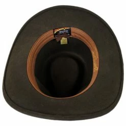 Indiana Jones Officially Licensed Crushable Wool Felt Outback Hat - Brown 7 Indiana Jones Officially Licensed Crushable Wool Felt Outback Hat - Brown -Brixton Hats Shop 194940