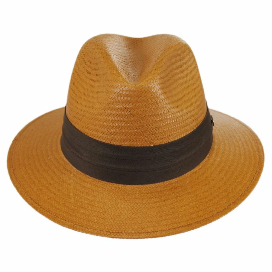 Jaxon Hats Augusta Toyo Straw Safari Fedora Hat 3 Jaxon Hats Augusta Toyo Straw Safari Fedora Hat