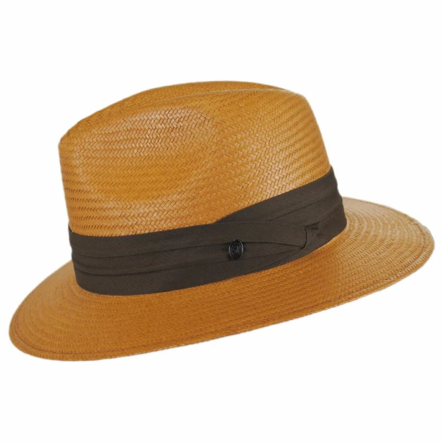 Jaxon Hats Augusta Toyo Straw Safari Fedora Hat 4 Jaxon Hats Augusta Toyo Straw Safari Fedora Hat - Image 2