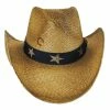 CHARLIE 1 HORSE Stars And Stripes Straw Western Hat