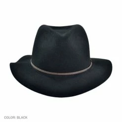 Bailey Jackman Rollable Wool LiteFelt Fedora Hat