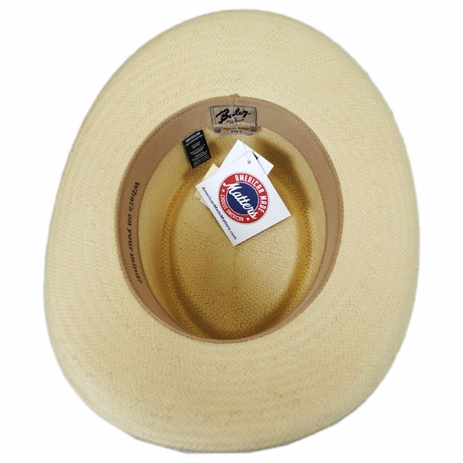 Bailey Rockett Raindura Straw Gambler Hat 5 Bailey Rockett Raindura Straw Gambler Hat - Image 3