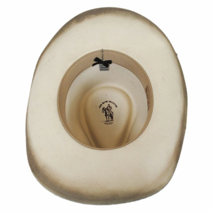 Stetson John Wayne The Fort Wool Felt Crushable Western Hat - Silverbelly 5 Stetson John Wayne The Fort Wool Felt Crushable Western Hat - Silverbelly - Image 3