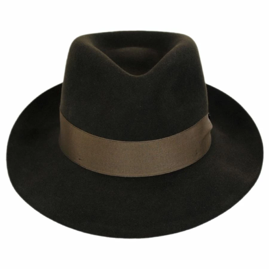 Dobbs Prescott Fur And Wool Felt Fedora Hat 3 Dobbs Prescott Fur And Wool Felt Fedora Hat