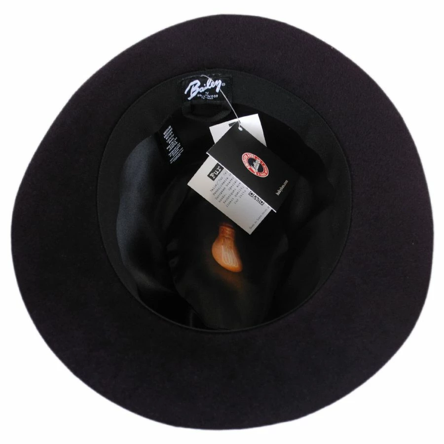 Bailey Flume Velour Fur Felt Fedora Hat 5 Bailey Flume Velour Fur Felt Fedora Hat - Image 3