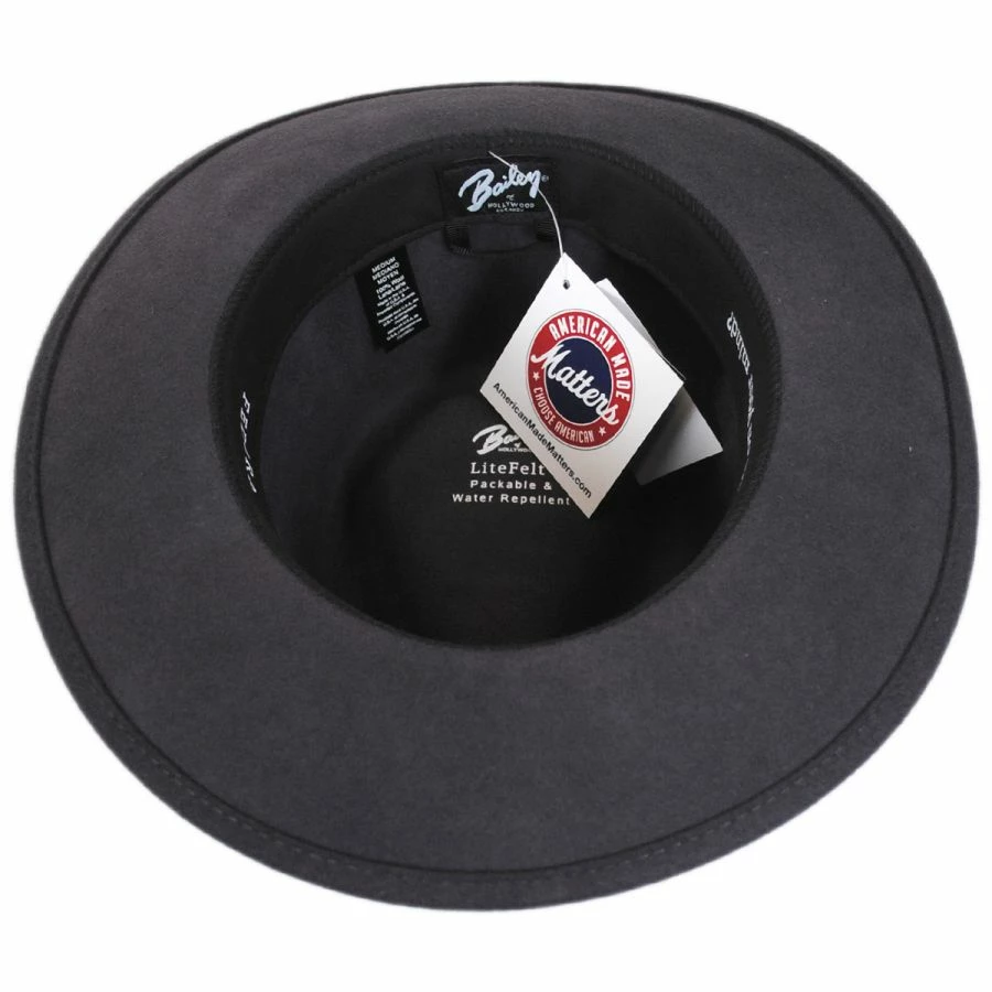 Bailey Packable Wool LiteFelt Fedora Hat - VHS Exclusive Color 5 Bailey Packable Wool LiteFelt Fedora Hat - VHS Exclusive Color - Image 3