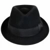 Stefeno Teardrop Wool Felt Trilby Fedora Hat