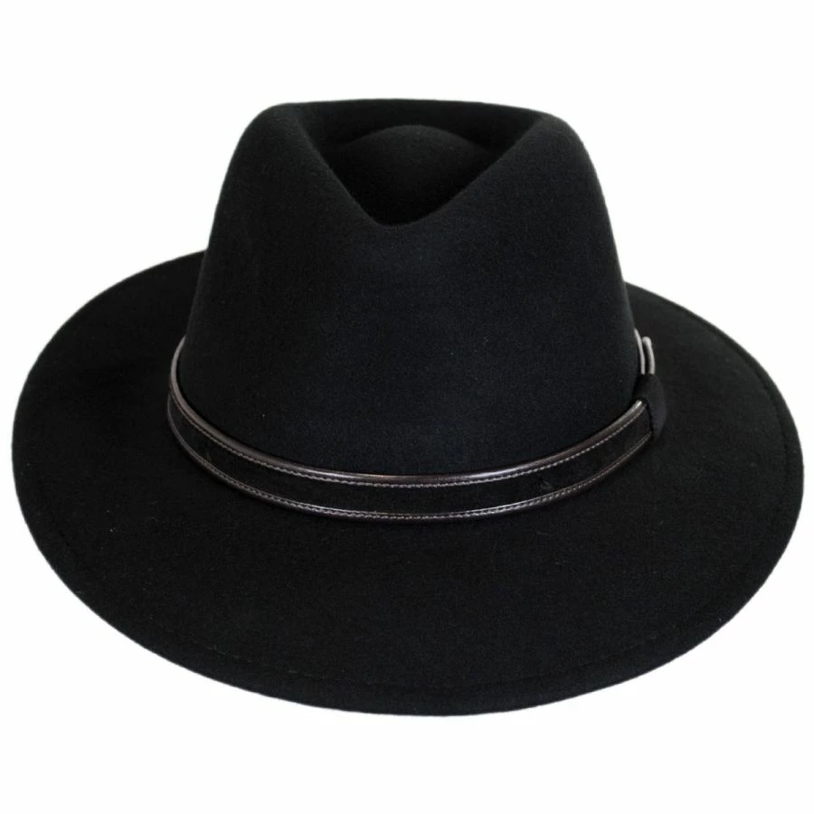 Stefeno Hiker Wool Felt Safari Fedora Hat 3 Stefeno Hiker Wool Felt Safari Fedora Hat