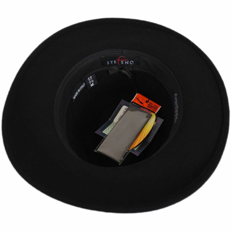 Stefeno Hiker Wool Felt Safari Fedora Hat 5 Stefeno Hiker Wool Felt Safari Fedora Hat - Image 3