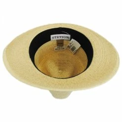 Stetson Rushmore Palm Leaf Straw Fedora Hat -Brixton Hats Shop 274699