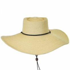 Jeanne Simmons Wide Brim Toyo Straw Gambler Hat