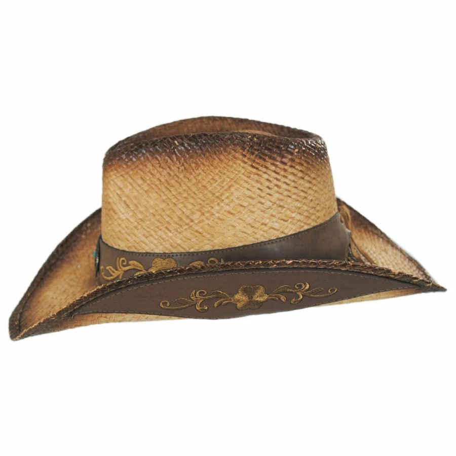 Kenny K Wildflower Aged Straw Western Hat 4 Kenny K Wildflower Aged Straw Western Hat - Image 2