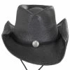 Scala Chincord Toyo Straw Western Hat