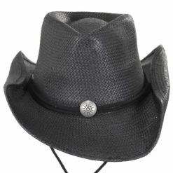 Scala Chincord Toyo Straw Western Hat