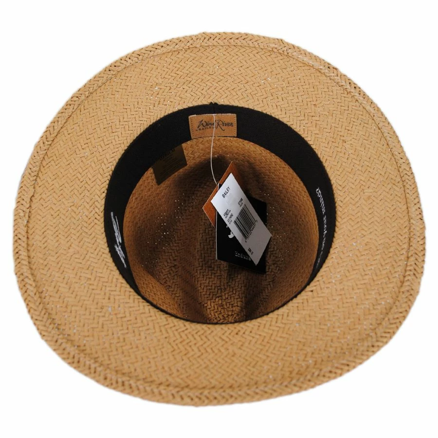 Bailey Kilgore Raindura Toyo Straw Fedora Hat 5 Bailey Kilgore Raindura Toyo Straw Fedora Hat - Image 3