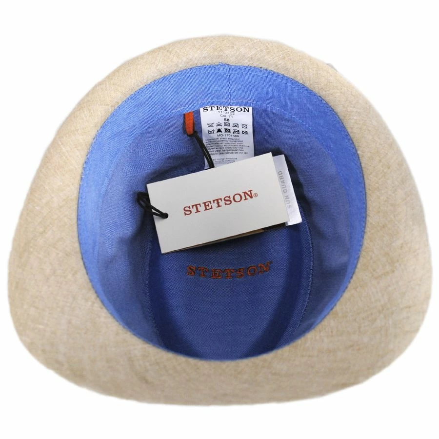 Stetson Linen Delave Trilby Fedora Hat 5 Stetson Linen Delave Trilby Fedora Hat - Image 3