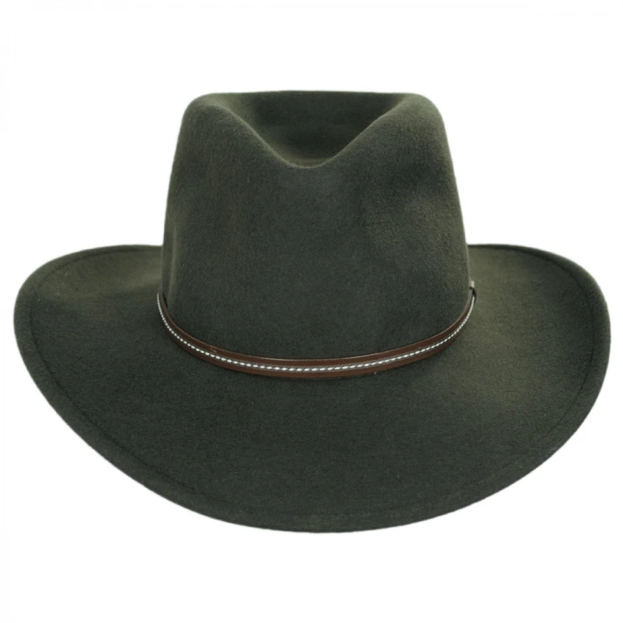 Stetson Gallatin Crushable Wool Felt Outback Hat 3 Stetson Gallatin Crushable Wool Felt Outback Hat