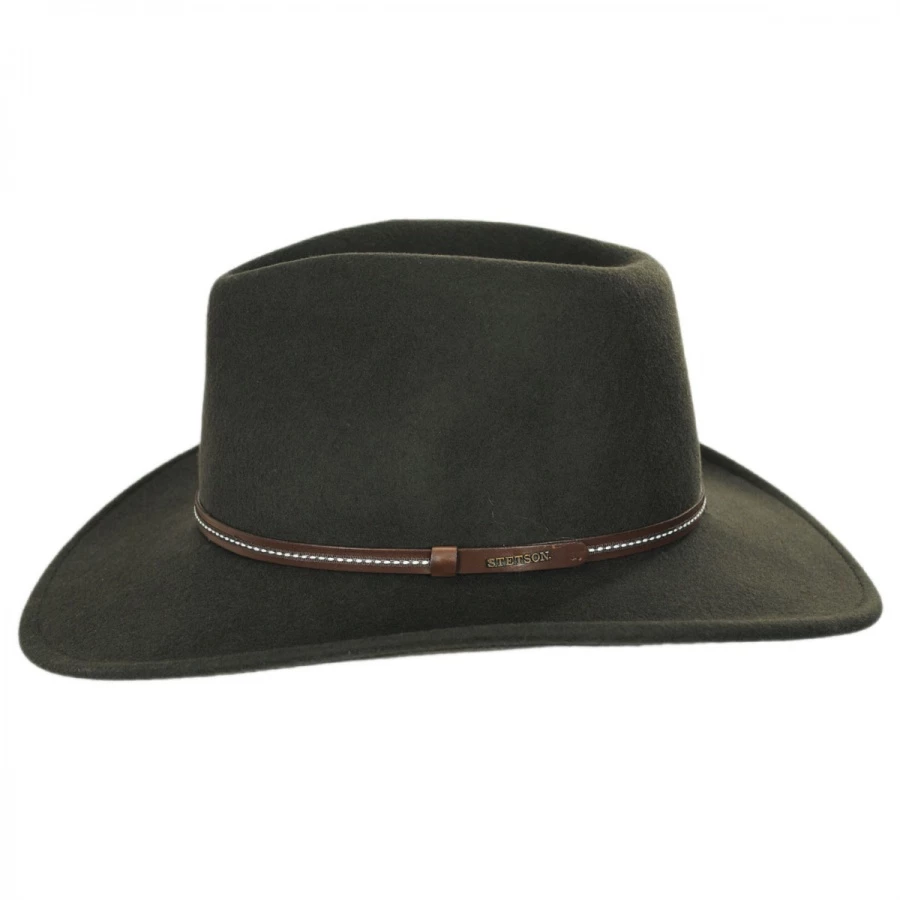 Stetson Gallatin Crushable Wool Felt Outback Hat 4 Stetson Gallatin Crushable Wool Felt Outback Hat - Image 2