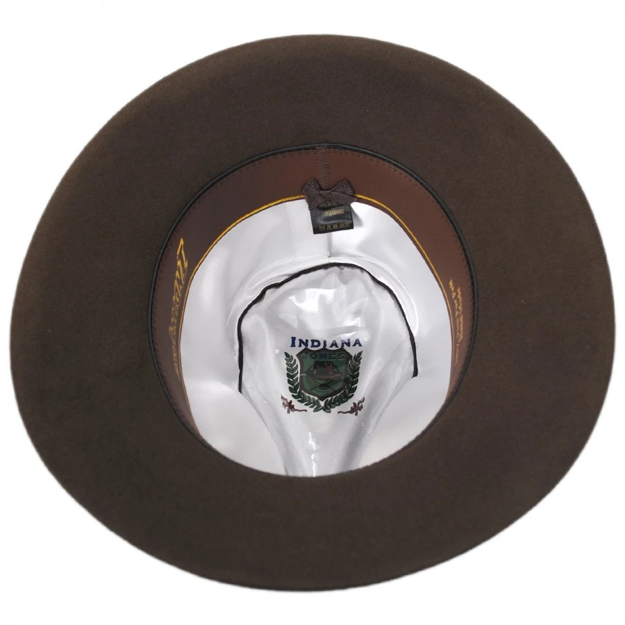 Indiana Jones Officially Licensed Fur Felt Fedora Hat 5 Indiana Jones Officially Licensed Fur Felt Fedora Hat - Image 3