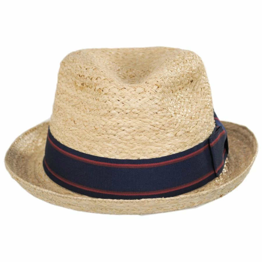 Jaxon Hats Golden Hill Raffia Straw Fedora Hat 3 Jaxon Hats Golden Hill Raffia Straw Fedora Hat