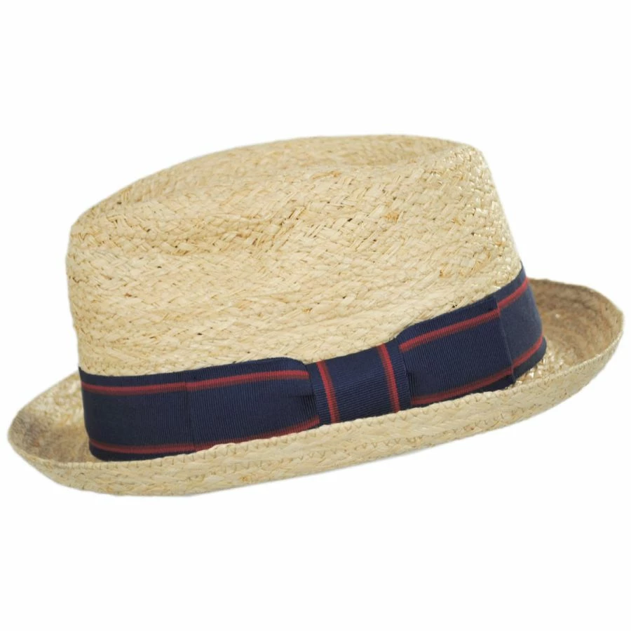 Jaxon Hats Golden Hill Raffia Straw Fedora Hat 4 Jaxon Hats Golden Hill Raffia Straw Fedora Hat - Image 2