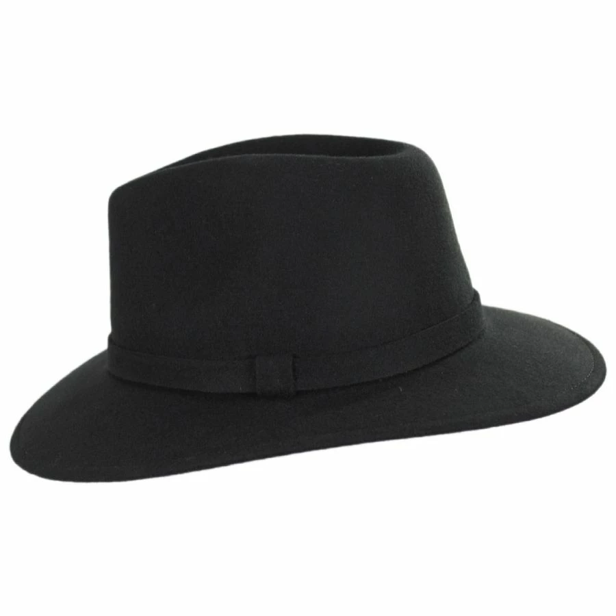 Stefeno Slope Earflap Wool Felt Fedora Hat 3 Stefeno Slope Earflap Wool Felt Fedora Hat - Image 2