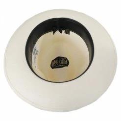 Dobbs Center Pinch Shantung Straw Fedora Hat -Brixton Hats Shop 322765