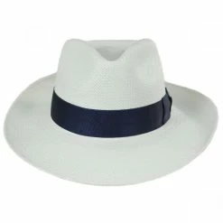 BIGALLI Santorini Panama Straw Fedora Hat