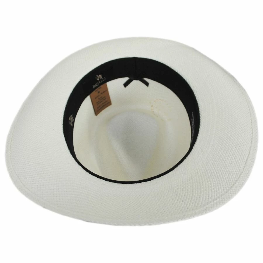 BIGALLI Santorini Panama Straw Fedora Hat 5 BIGALLI Santorini Panama Straw Fedora Hat - Image 3