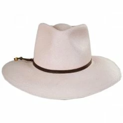 BIGALLI Tessa Panama Straw Fedora Hat