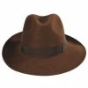 Stefeno Buck Fur Felt Wide Brim Fedora Hat -Brixton Hats Shop 343035