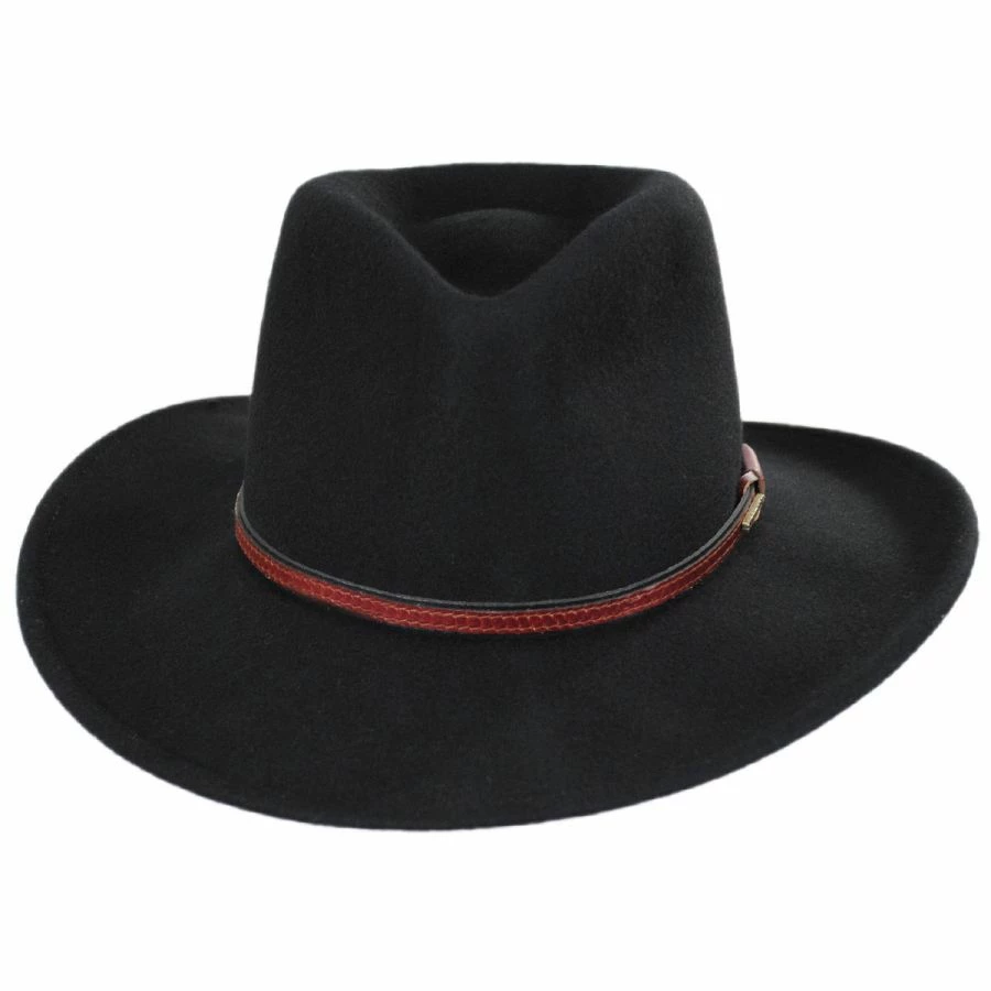 Stetson Bozeman Crushable Wool Felt Outback Hat 3 Stetson Bozeman Crushable Wool Felt Outback Hat