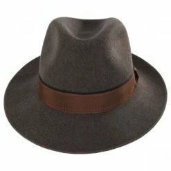 Stefeno Desmond Crushable Wool Felt Fedora Hat