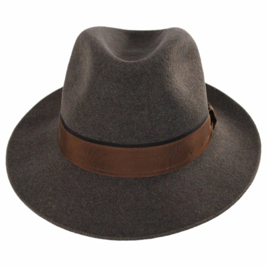 Stefeno Desmond Crushable Wool Felt Fedora Hat 3 Stefeno Desmond Crushable Wool Felt Fedora Hat