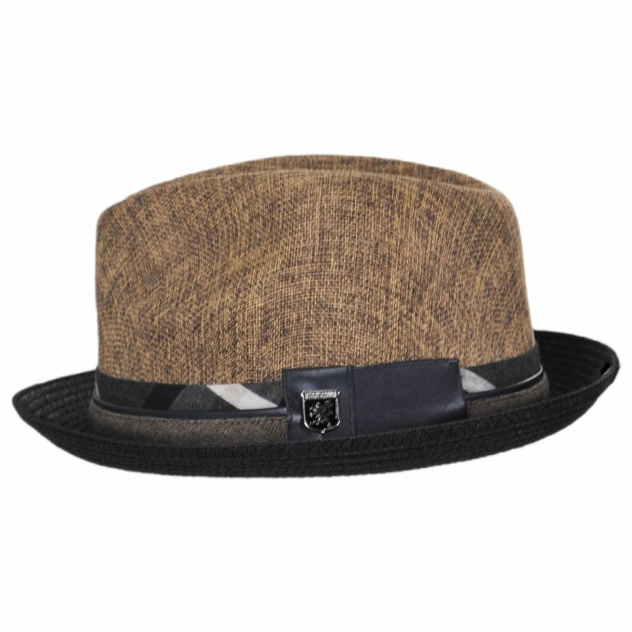 Stacy Adams Roxbury Toyo Straw Blend Fedora Hat 4 Stacy Adams Roxbury Toyo Straw Blend Fedora Hat - Image 2