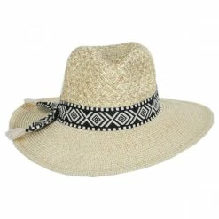 Scala Florentino Toyo Straw Blend Safari Fedora Hat