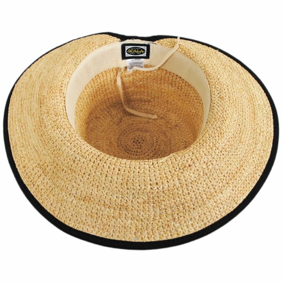 Scala Via Garibaldi Raffia Straw Facesaver Hat 5 Scala Via Garibaldi Raffia Straw Facesaver Hat - Image 3