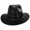 Henschel Leather Safari Fedora Hat