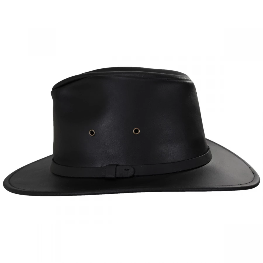 Henschel Leather Safari Fedora Hat 4 Henschel Leather Safari Fedora Hat - Image 2