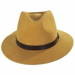 Brixton Hats Messer Wool Felt Fedora Hat - Honey