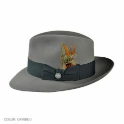 Stetson Pinnacle Beaver Fur Felt Fedora Hat -Brixton Hats Shop 375993