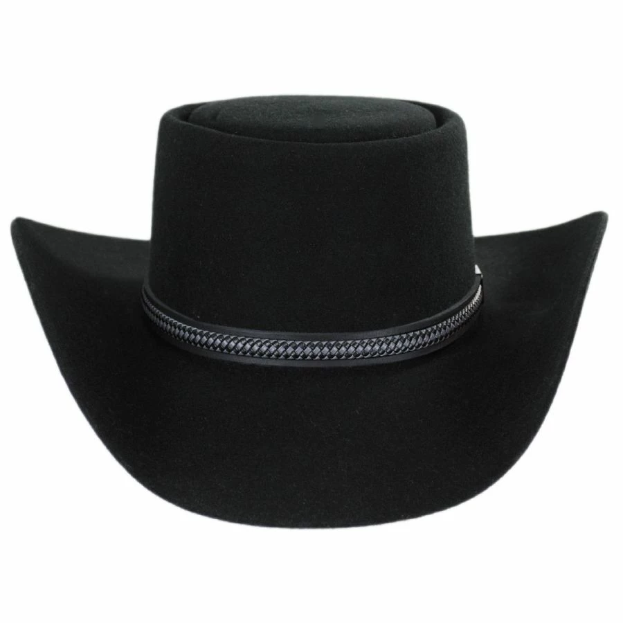 Stetson John Wayne Chinook Wool Felt Gambler Hat 3 Stetson John Wayne Chinook Wool Felt Gambler Hat