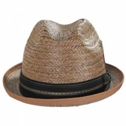 New York Hat Company Coconut Straw Stingy Fedora Hat