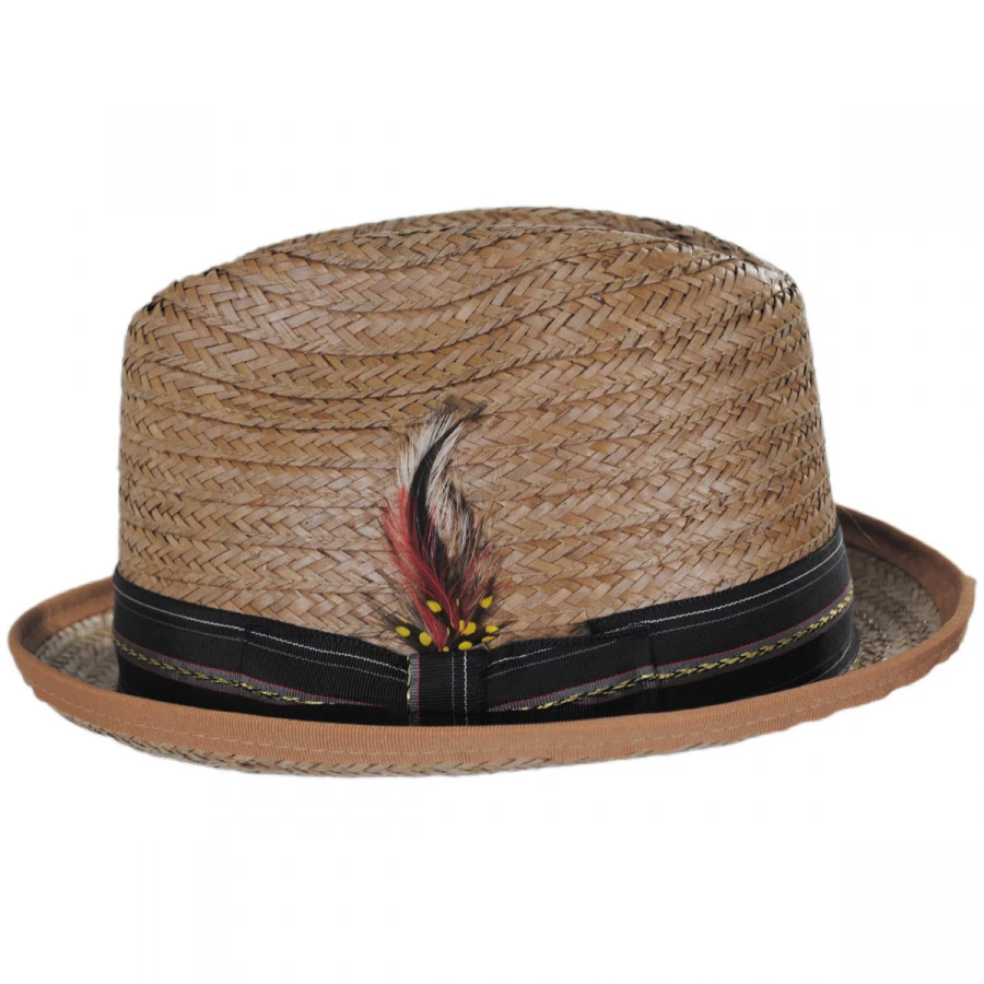 New York Hat Company Coconut Straw Stingy Fedora Hat 4 New York Hat Company Coconut Straw Stingy Fedora Hat - Image 2