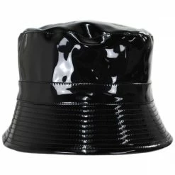 Scala Pluie Faux Leather Rain Bucket Hat